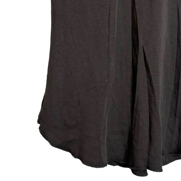 Chaser Racerback Tank Top Corset Front Curved Hem Faded Black Medium - Picture 9 of 16